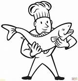 Coloring Pages Nurse Holding Trout Professions Needle Drawing Fish Cook Preschool Color Getcolorings Getdrawings Print Printable Popular sketch template