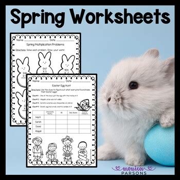 spring worksheets freebie  monica parsons teachers pay teachers