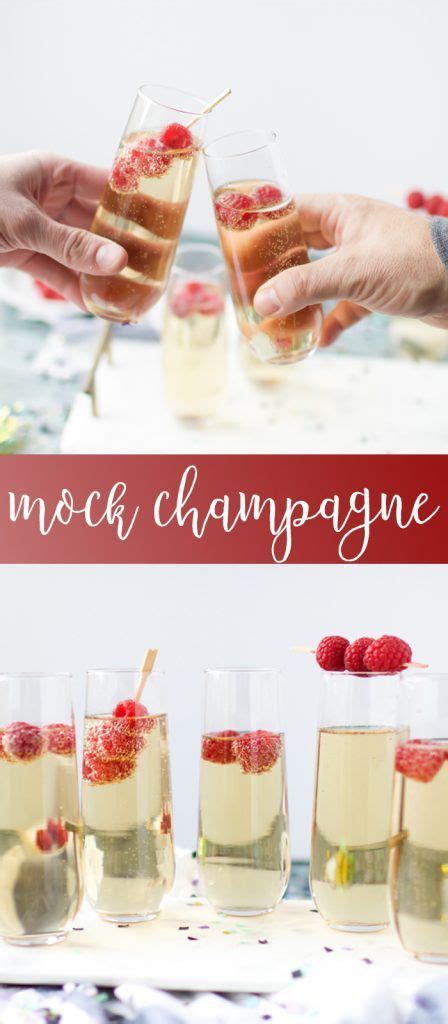 mock champagne for your new years toast non alcoholic recipe
