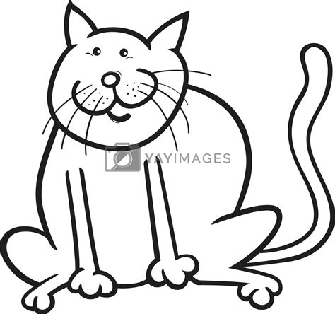 royalty  image funny cat coloring page  izakowski