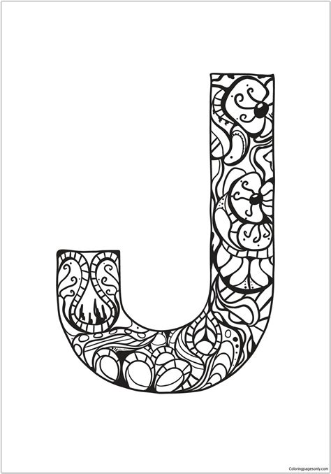letter  coloring pages  kids letter  coloring printable letter