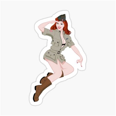 Pinup Wwii Stickers Redbubble