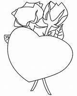Romantic Coloring Pages Getcolorings Valentine sketch template