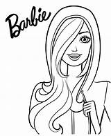 Coloring Barbie Print Pages Face Color Logo Doll Topcoloringpages Printables Book Girls sketch template