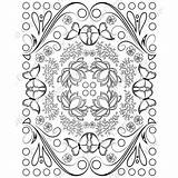 Adult Coloring Lotus Spring Butterflies Wonderful sketch template