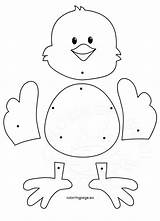 Easter Chick Crafts Craft Preschool Paper Kids Spring Coloring Jointed Ostern Coloringpage Basteln Eu Dolls Projects Bunny Activities Kindergarten Kinder sketch template