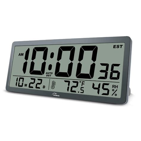 wallarge large digital wall clock  inches oversized battery operated desk clock