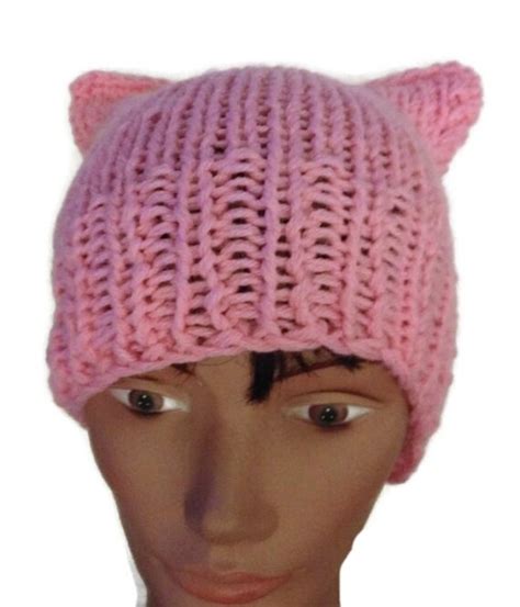 items similar to pussy hat pink crochet or knit handmade women s march