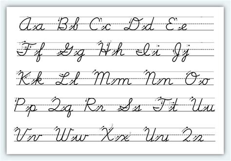 cursive handwriting practice sheets