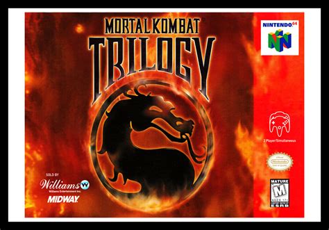 mortal kombat trilogy poster retro game cases