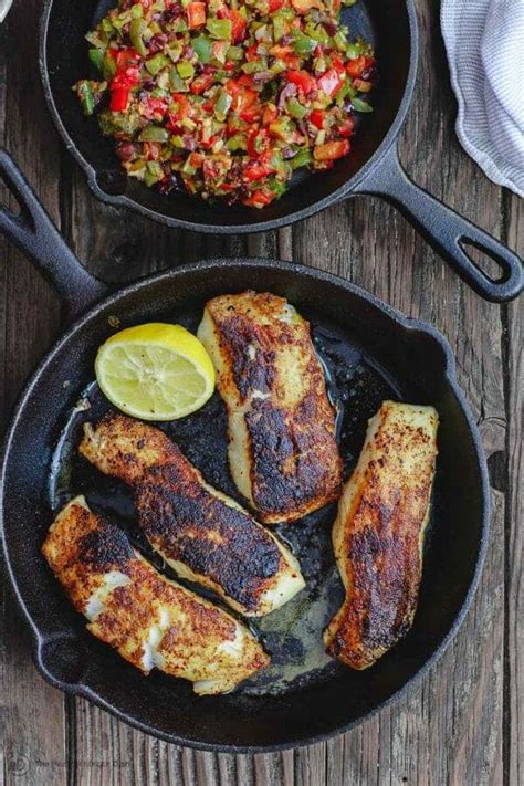 15 Minute Mediterranean Sea Bass Recipe The Mediterranean Dish