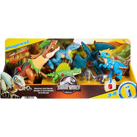 fisher price imaginext jurassic world dominion dinosaur figure set pc