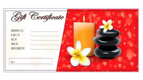 massage gift certificate template    templates