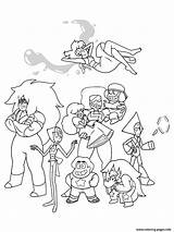 Steven Universe Coloring Pages Characters Color Cartoon Printable Book Colouring Gems Crystal Drawing Adult Print Books Drawings Kids Draw Choose sketch template