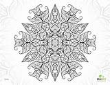 Coloring Pages Mandala Adults Flower Printable sketch template