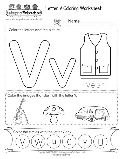letter  worksheets  printables van violin volcano vegetables