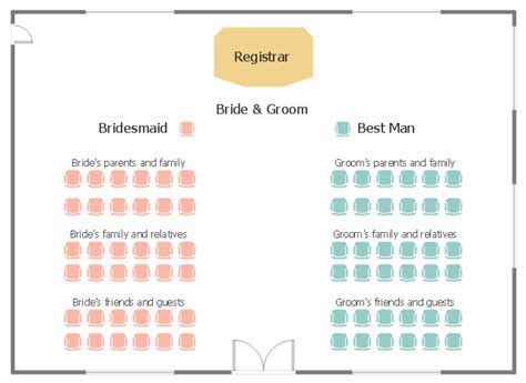 wedding ceremony seating plan   create  seating chart