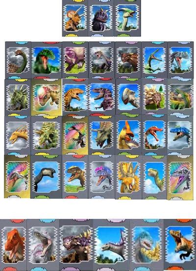 Dinosaur King All Season 1 Dinosaur Cards By