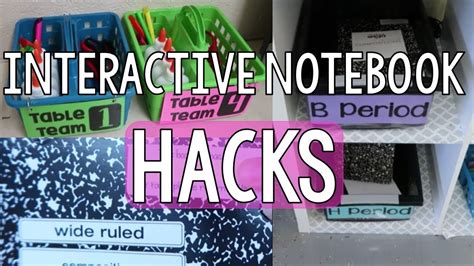 interactive notebook hacks youtube
