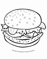 Burger Hamburger Kolorowanka Druku Indiaparenting Malowankę Wydrukuj Drukowania sketch template