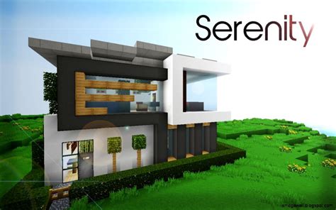 minecraft clasical modern house mega wallpapers