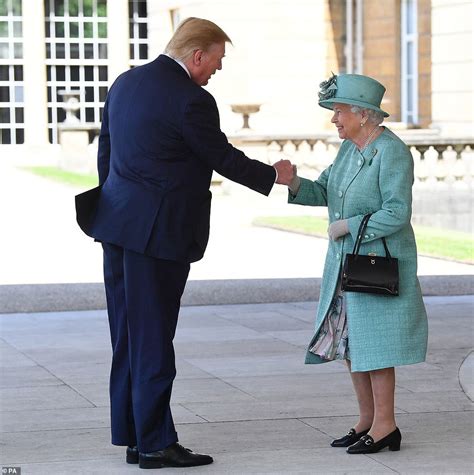 trump joins  queen  honour  day veterans  portsmouth daily mail