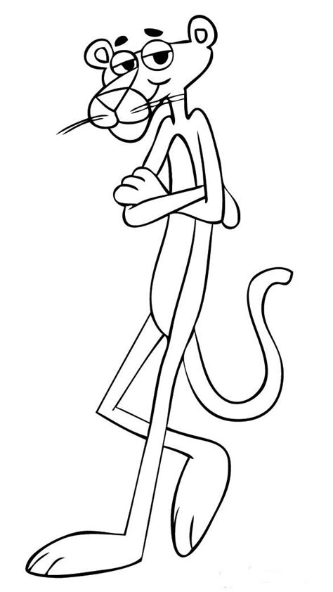 pink panther coloring pages   print