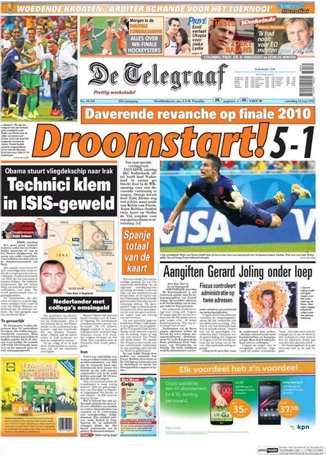 la humillacion de espana en los diarios diario holandes de telegraaf mundial de futbol