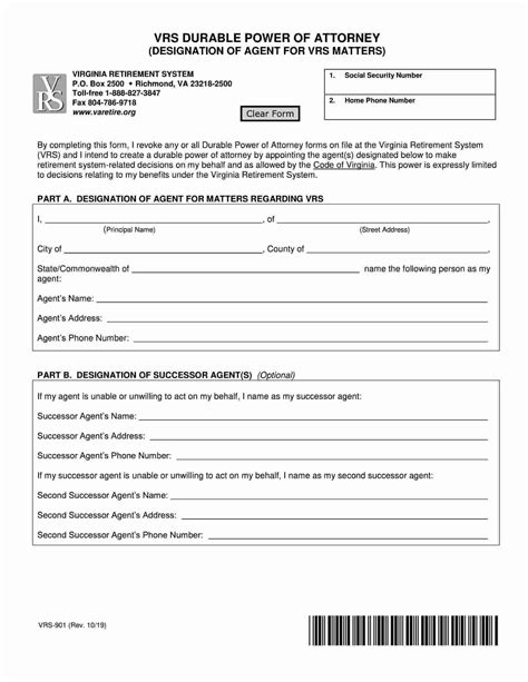 fillable virginia power  attorney form  templates