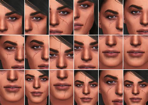 sims  fallout face scars pelo sims sims  sims  expansiones