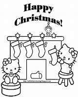 Hello Kitty Coloring Christmas Pages Xmas Feliz Navidad Colouring Colorear Para Cute Printable Print Páginas Princess Sheets Nice Open Click sketch template