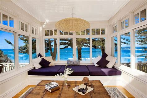 cheerful  relaxing beach style sunrooms