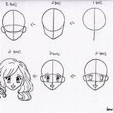 Step Anime Drawing Beginners Draw Easy Beginner Faces Simple Eyes Face Girl Characters Basic Cat Drawings Crying Eye Sketch Pencil sketch template