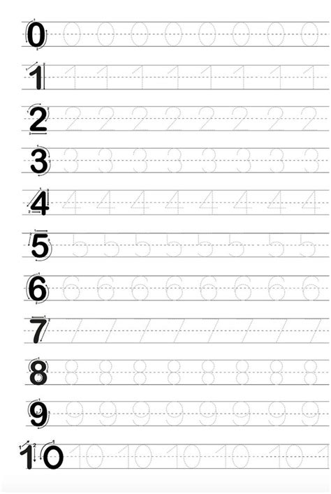 printable  tracing letters numbers   tracing