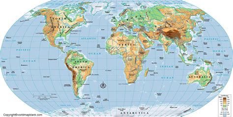 world geographical map  coordinates