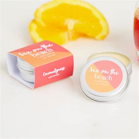 Sex On The Beach Cocktail Flavour Lip Balm By Coconutgrass
