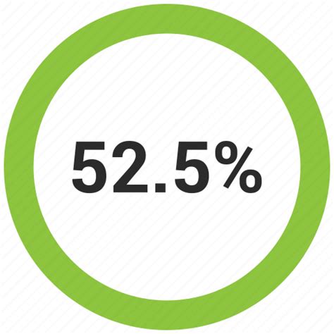 chart diagram fifty percent percentage pie  icon