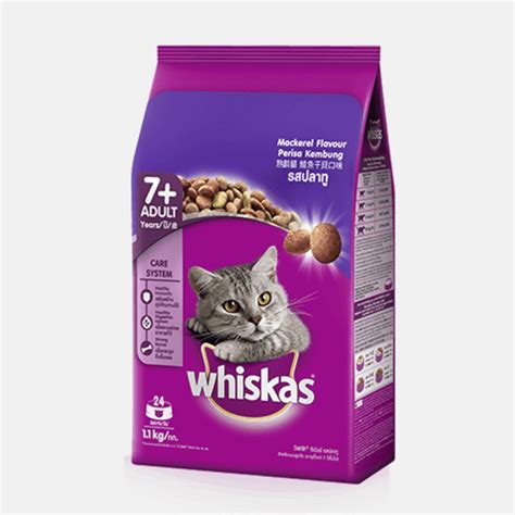 Whiskas Adult 7 Senior Mackerel Dry Cat Food 1 1kg