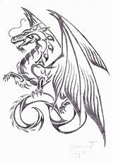 Dragon Tattoo Chinese Outline Tattoos Coloring Pages Designs Arm Sketch Outlines Dragons Printable Cool Wings Body Sleeve Awesome Deviantart Sketches sketch template