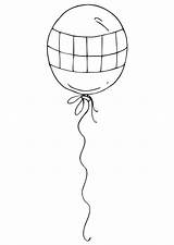 Balloon Coloring Templates Pages Large Balloons Popular sketch template