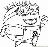 Coloring Jerry Minions Pages Coloringpages101 sketch template