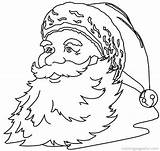 Santa Coloring Pages Claus Christmas Printable Kids Face Popular Library Clip Fun Coloringhome sketch template