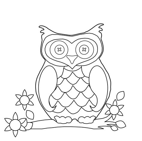 owl coloring page clipart  stock photo public domain pictures