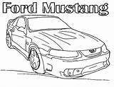 Mustang Coloring Pages Car Ford Drift Shelby Cobra Color Printable Drawing Getcolorings Getdrawings sketch template