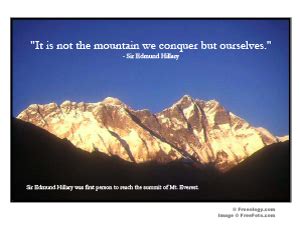 mt everest inspirational quote poster freeology