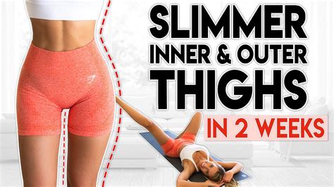 Slimmer Inner And Outer Thighs In 2 Weeks 7 Minute Home Workout Youtube