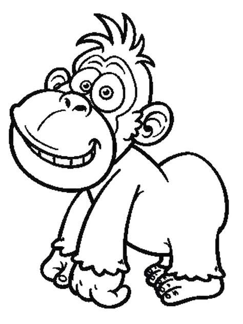 baby gorilla animal coloring pages art pages coloring pages