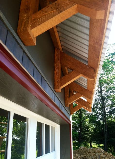 timber framed eave detail house awnings garage door design diy awning