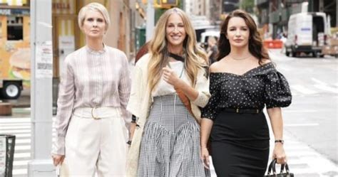 sex and the city trio returns in first look at hbo max revival and just