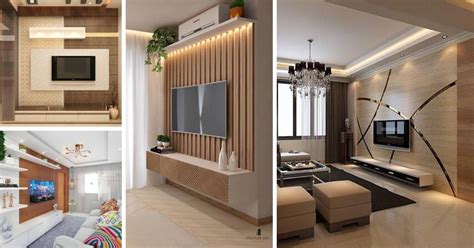 myhouseplanshop flat screen tv feature wall design ideas  modern living room